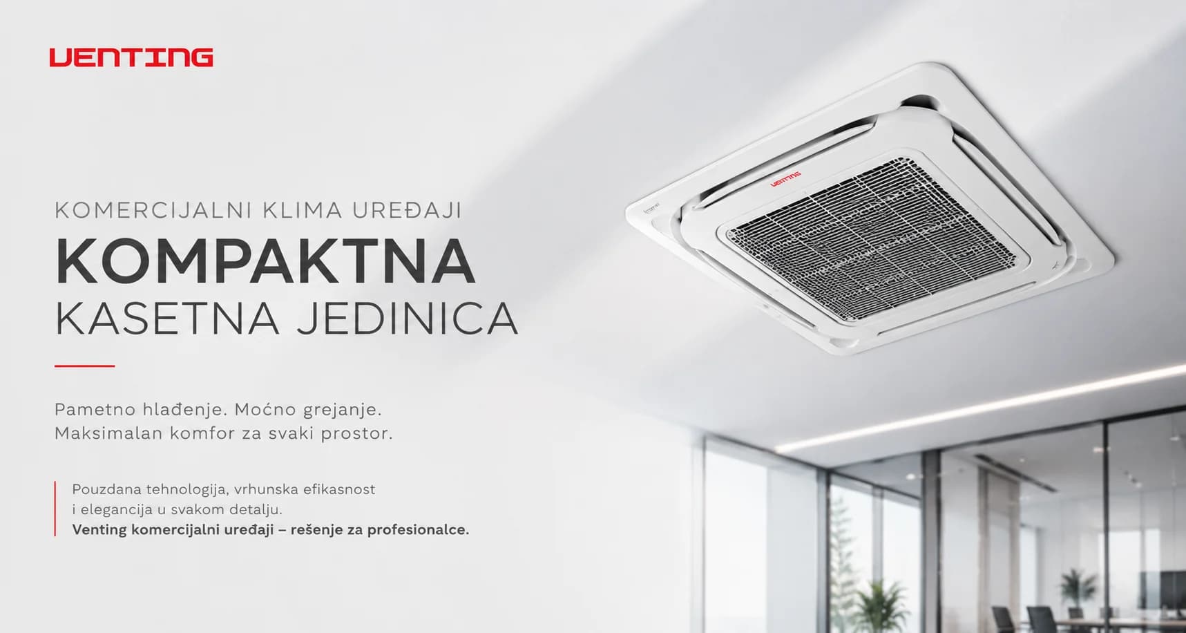 Venting komercijalni kasetni klima uređaji